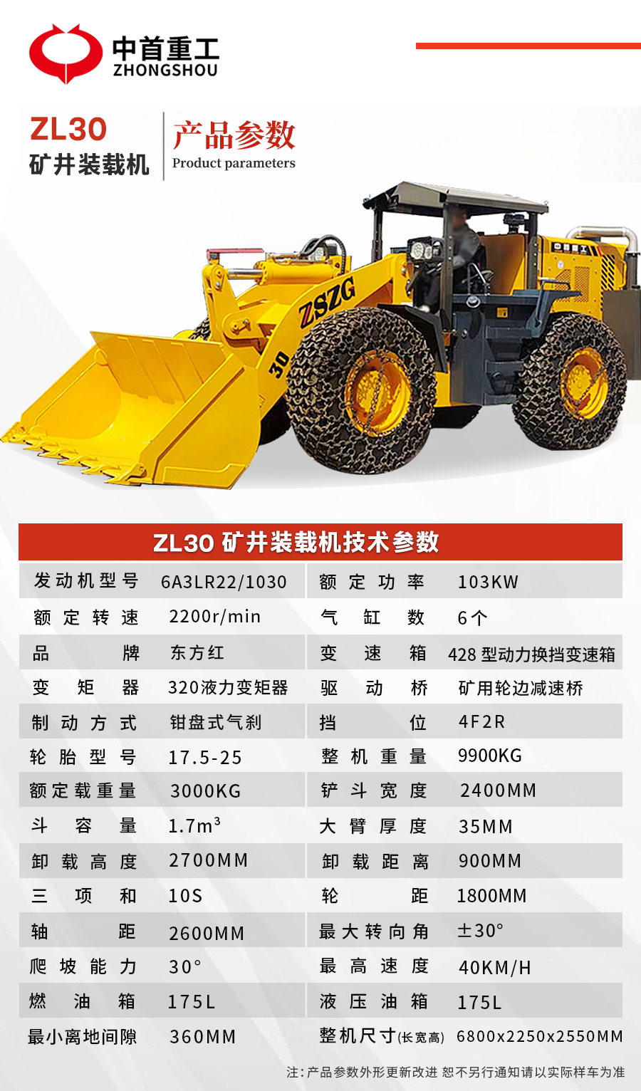 装载机型号