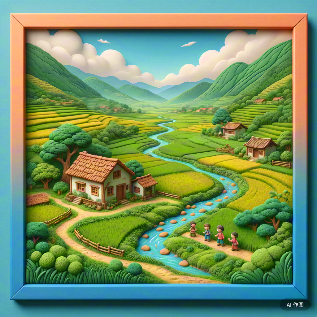 "这句出自宋代翁卷的《乡村四月》,描绘了一幅生动的乡村田园画卷