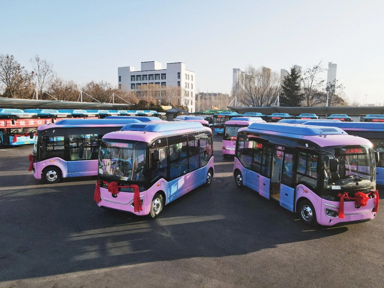 晋城市92辆新能源公交车"上线"