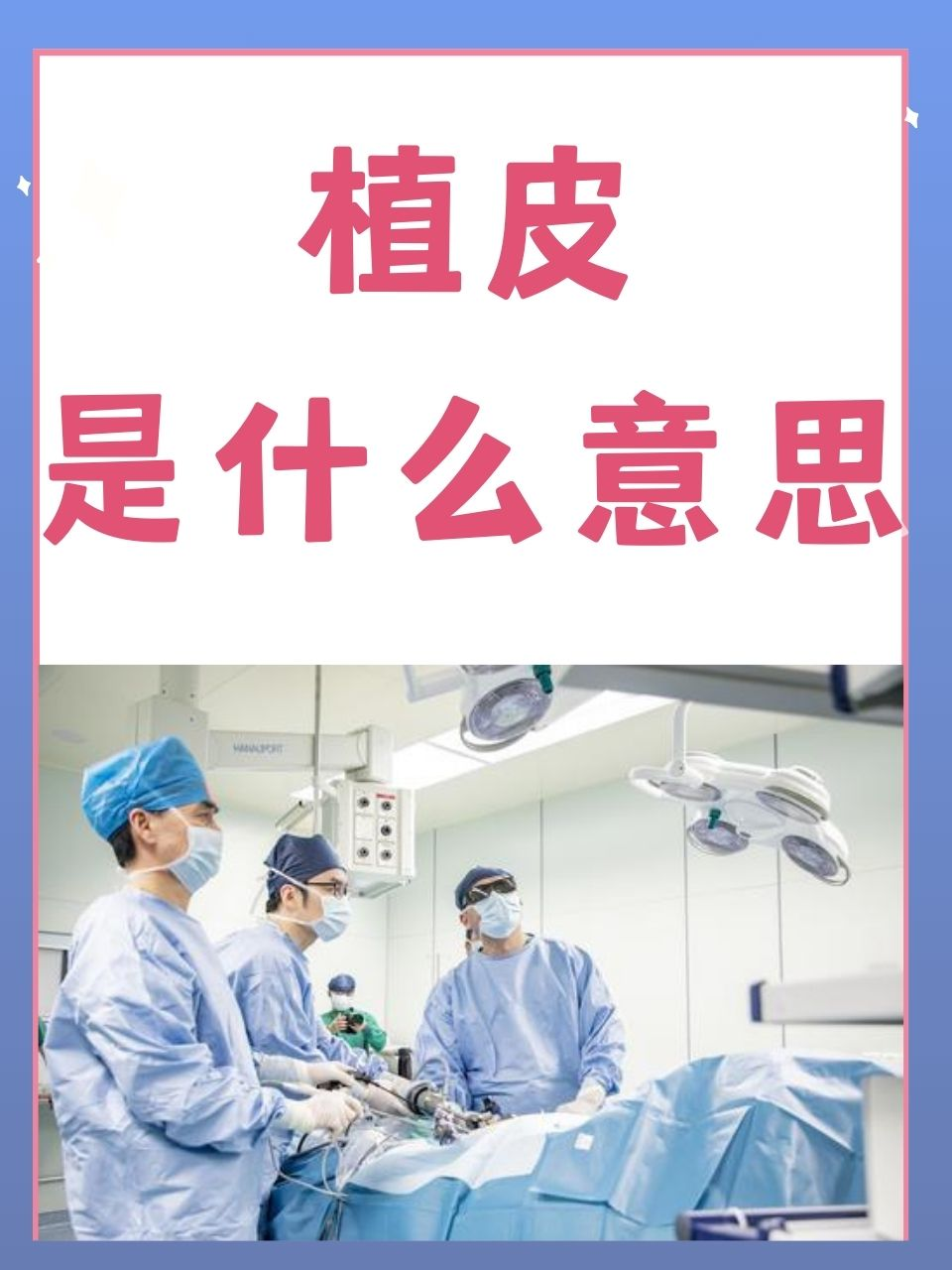 植皮是什么意思？