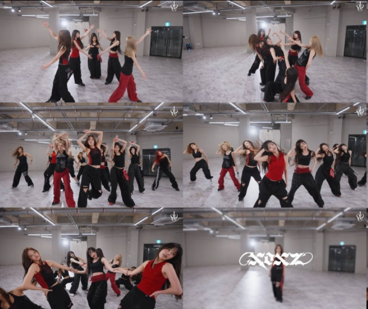 IVE新歌《XOXZ》练习室公开！全员黑红造型slay全场，长腿wave引爆肾上腺素飙升！