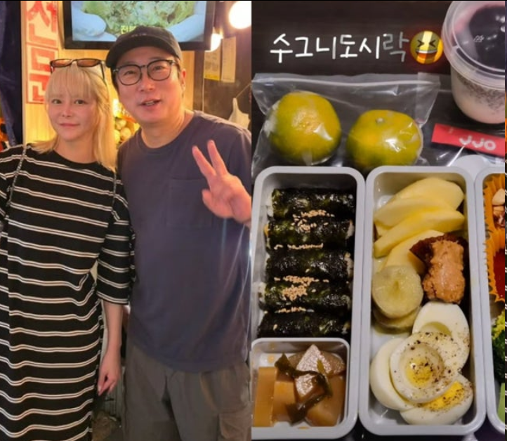 肾移植后首露面！李秀根妻子便当藏爱意，自带“寒酸零食”惹心疼
