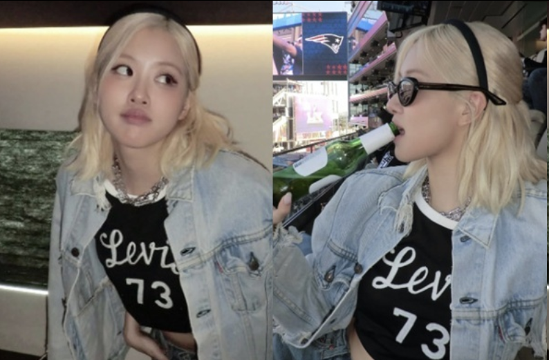 BLACKPINK成员Rosé超级碗首秀穿搭曝光！“牛仔+热狗”尽显美式随性