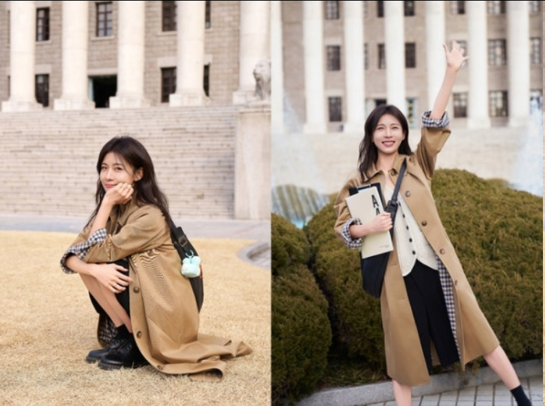 “姐姐变学妹！”46岁河智苑重返校园当26级新生，童颜美貌惊艳全场！