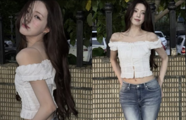 ITZY Yuna晒近照，“直角肩+蚂蚁腰”尽显不真实身材，视觉效果拉满
