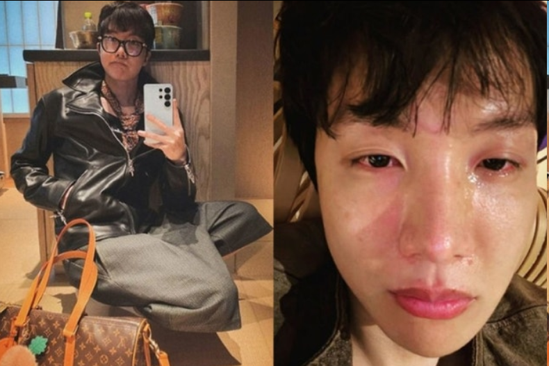 BTS J-Hope忍丧亲之痛坚持登台，东京演唱会后晒“泪眼照”引泪崩