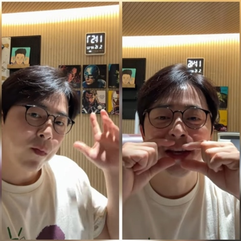 曹政奭深夜哄睡孩子后“返场”直播，被赞现实好奶爸！