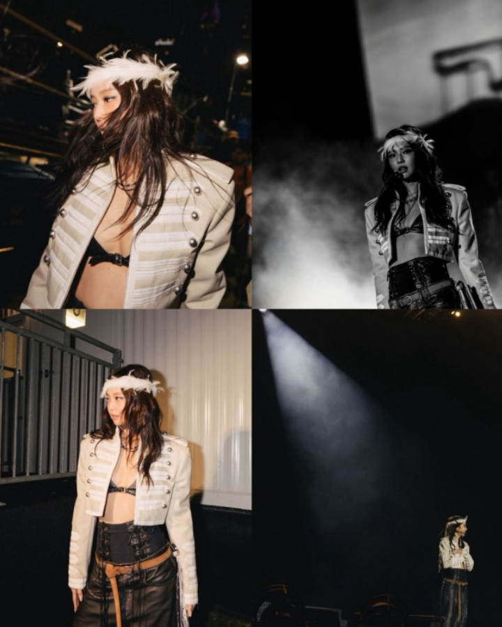 Jennie Lollapalooza压轴连唱18曲，未公开新歌引爆芝加哥