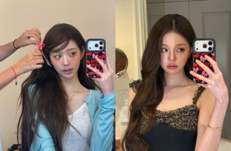 张元英百变穿搭甜度爆表：从居家软妹到野性魅惑，每一帧都是画报！