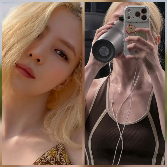 金发灰瞳vs汗水手臂线！韩素希晒照上演极致反差，网友：这谁顶得住