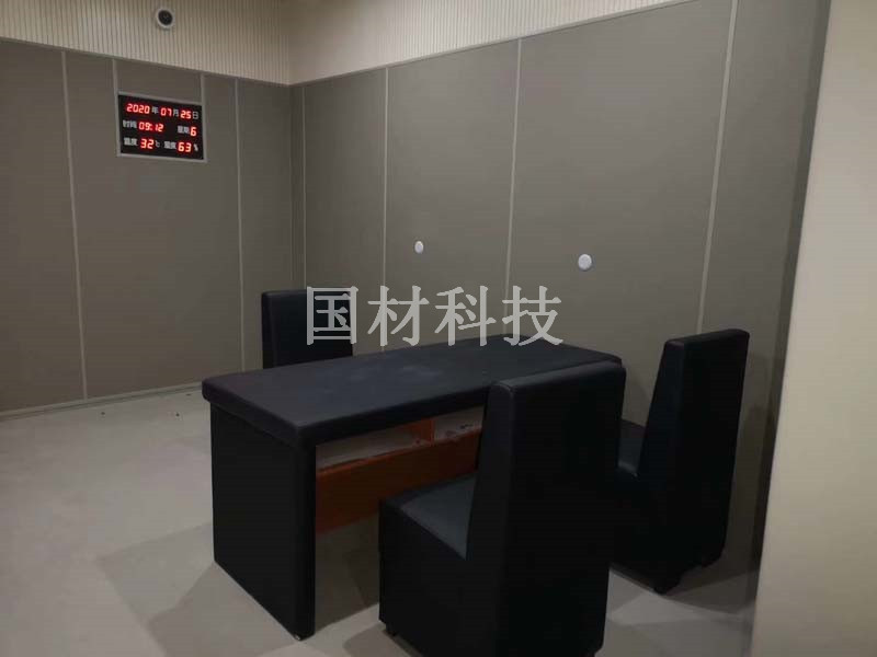 公安局软包室内墙面布局方案