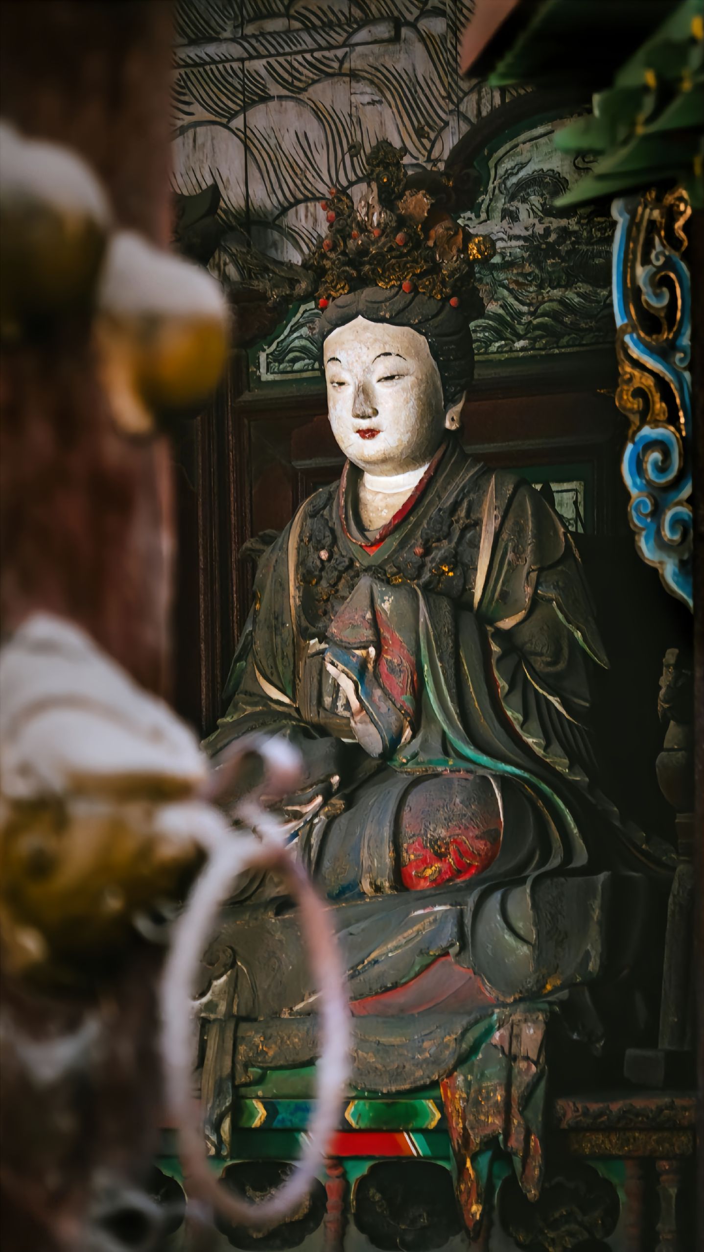 晋祠圣母殿宋代彩塑,晋祠三绝之一,来山西旅行不能错过这里