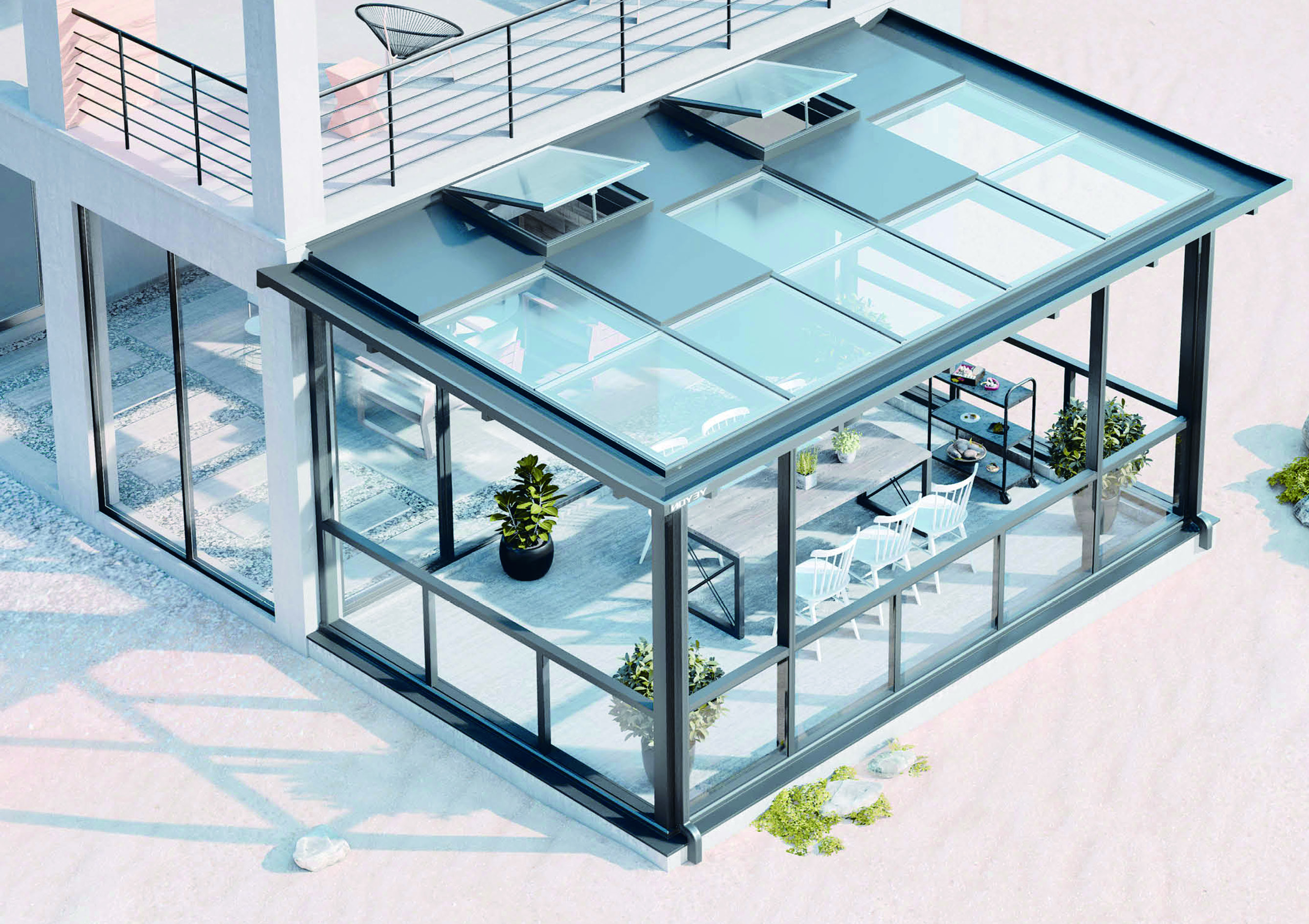 铝合金移动阳光房