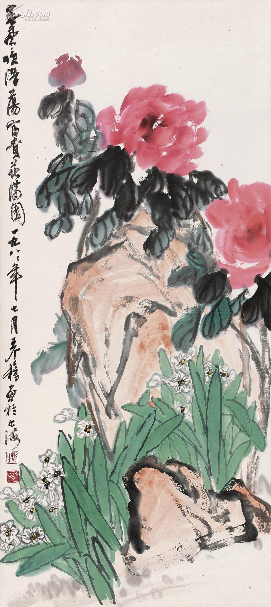 海派大家吴昌硕弟子——王个簃国画作品