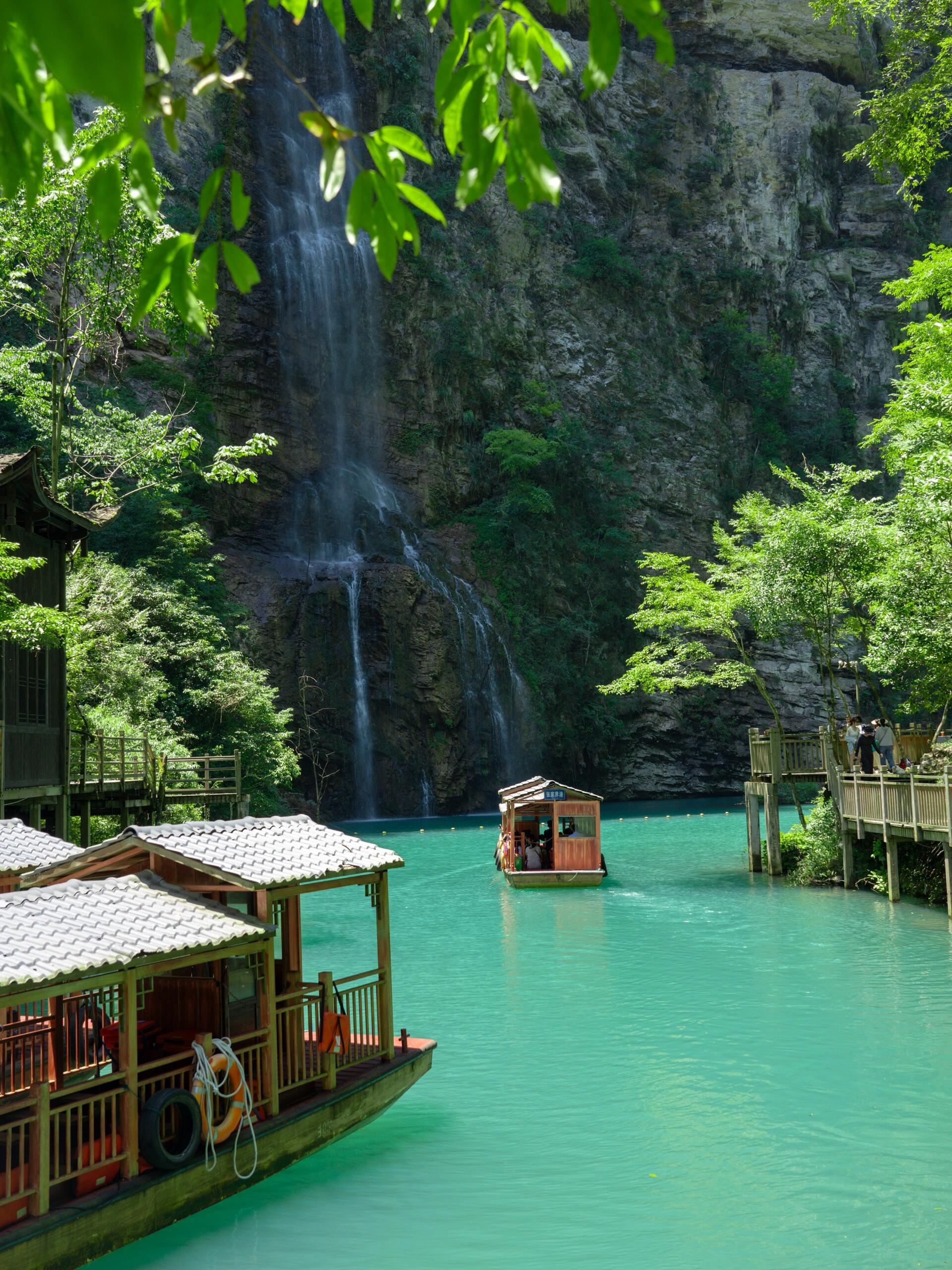 张家界茅岩河漂流图片