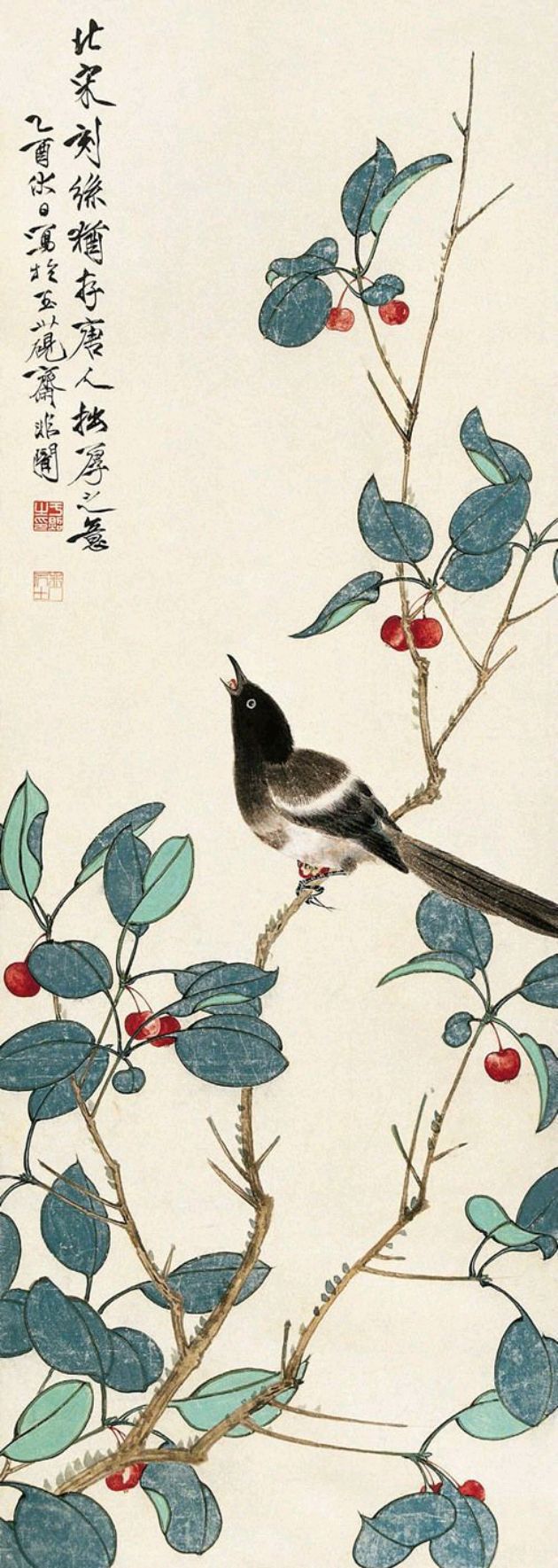 于非闇|现代工笔花鸟画生动的表现形式