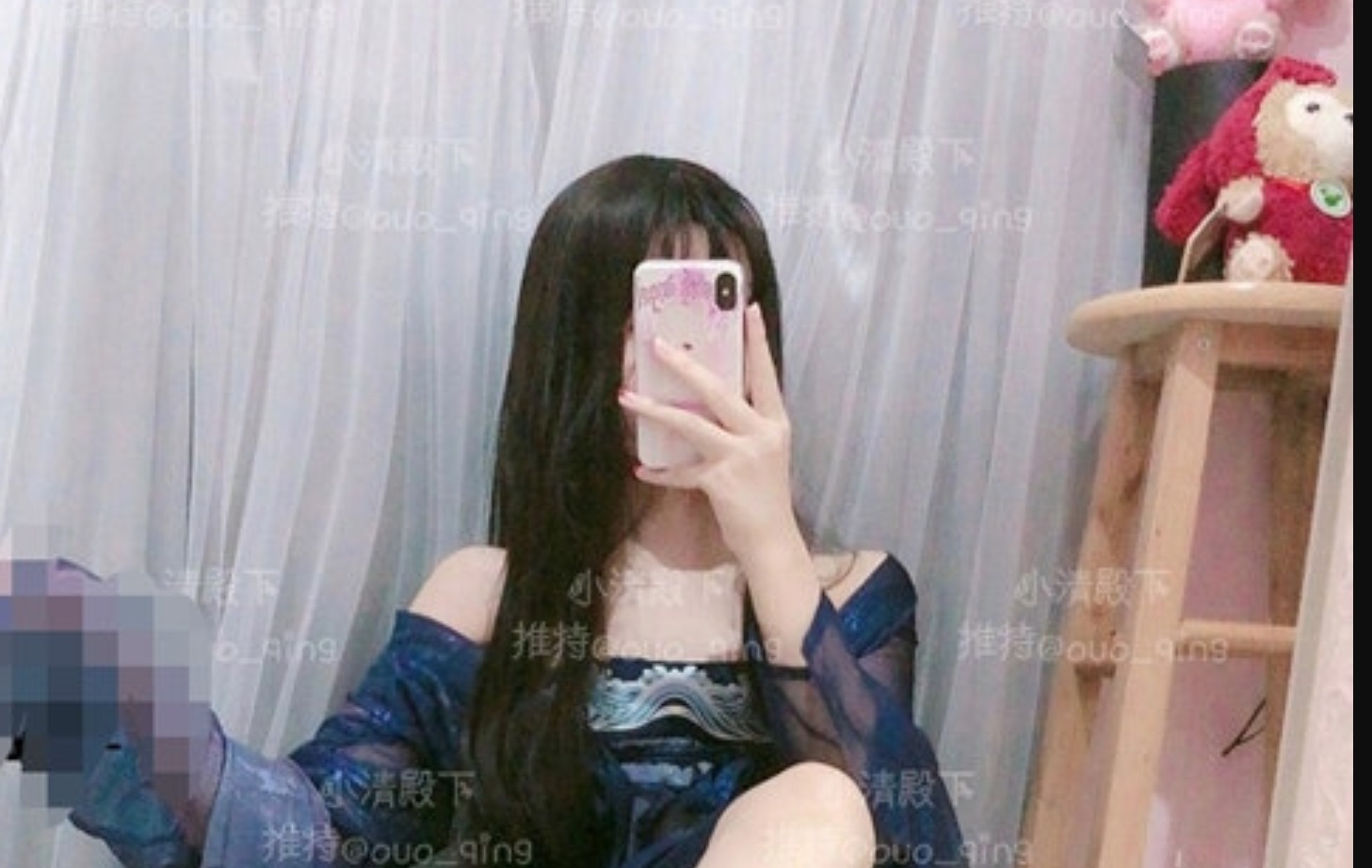 推特小清殿下紫色汉服写真图片视频什么梗，清新脱俗又带着柔美