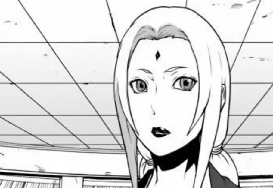 linda火影忍者鸣人x纲手漫画本讲什么，鸣人在办公室安慰纲手