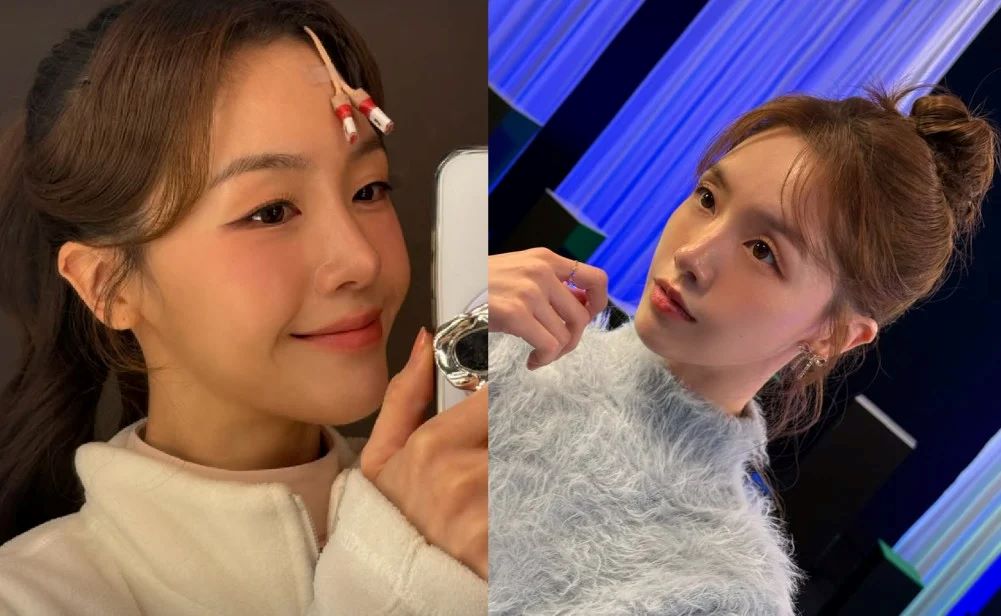 方敏雅发布婚后素颜状态面对镜头的近况,双眼皮三天没消失