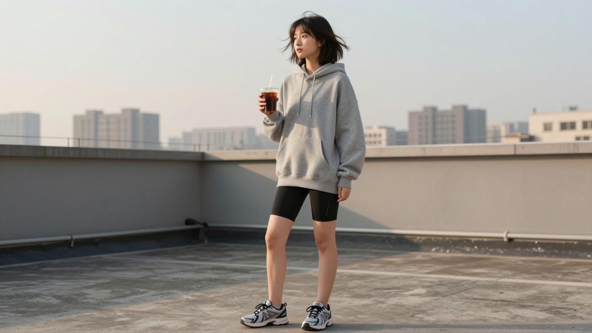 帅气女生穿搭运动风写真图片，不只是单纯的健身记录