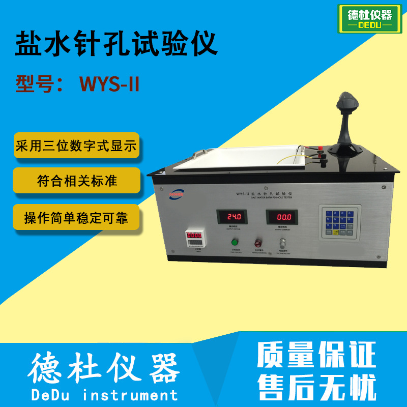 常州德杜盐水针孔试验仪wys