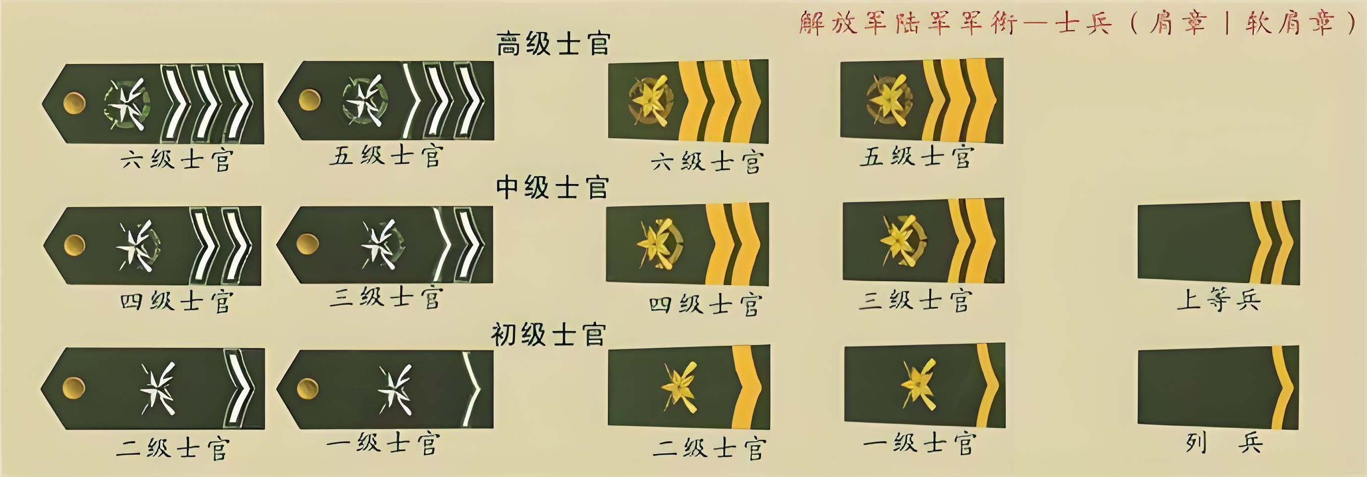 六级士官是什么级别待遇