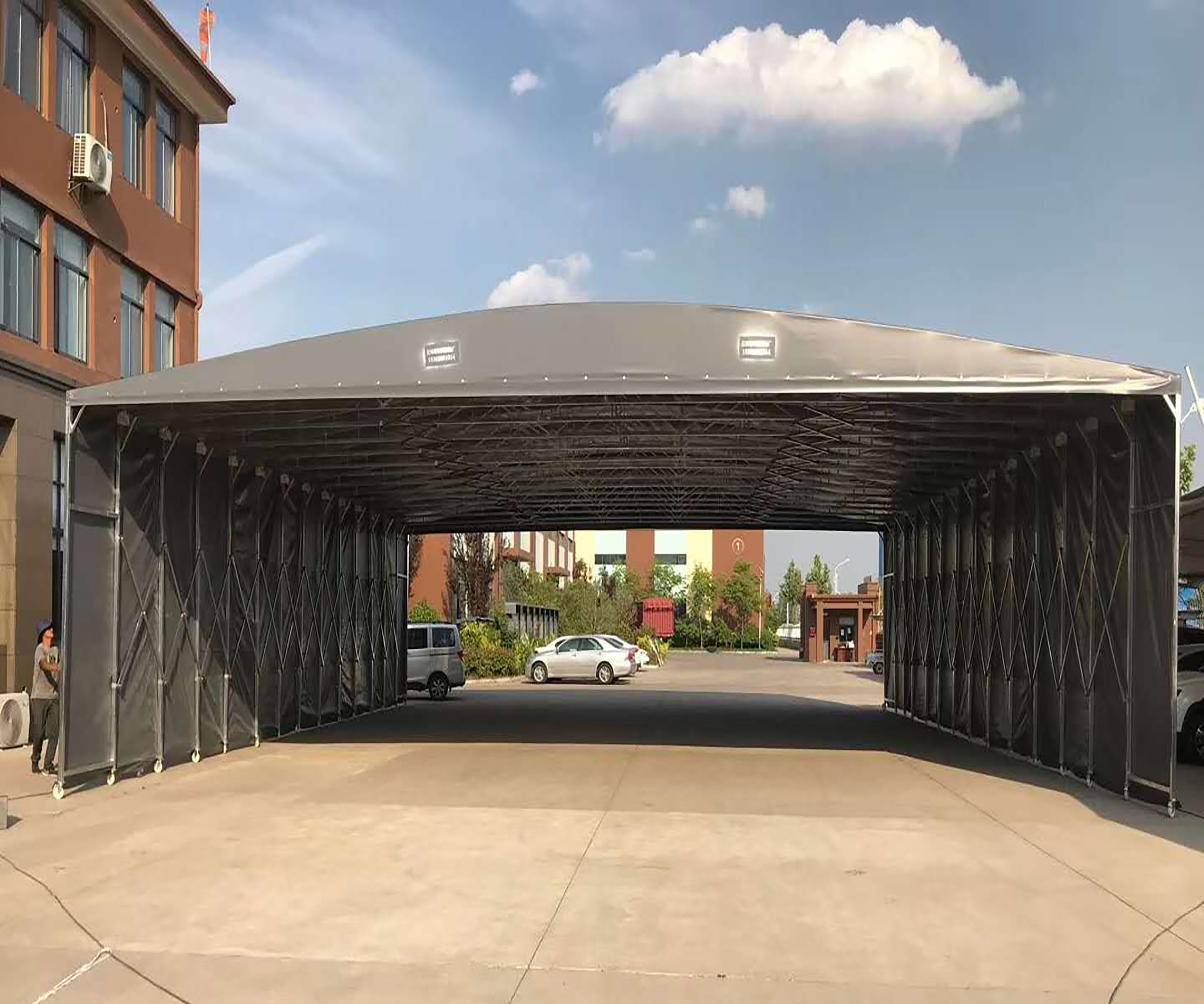 河南推拉棚 收缩篷定制厂家 郑州电动推拉篷 网红帐篷 伸缩篷定做