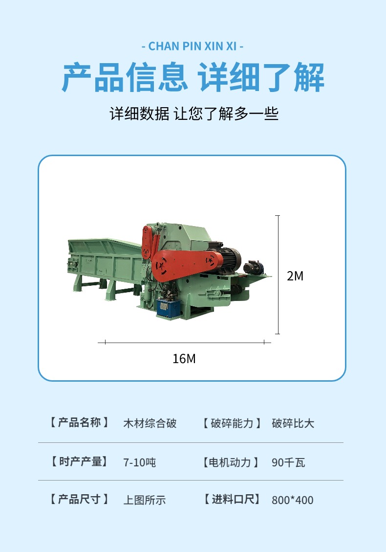 木材破碎机型号大全图图片