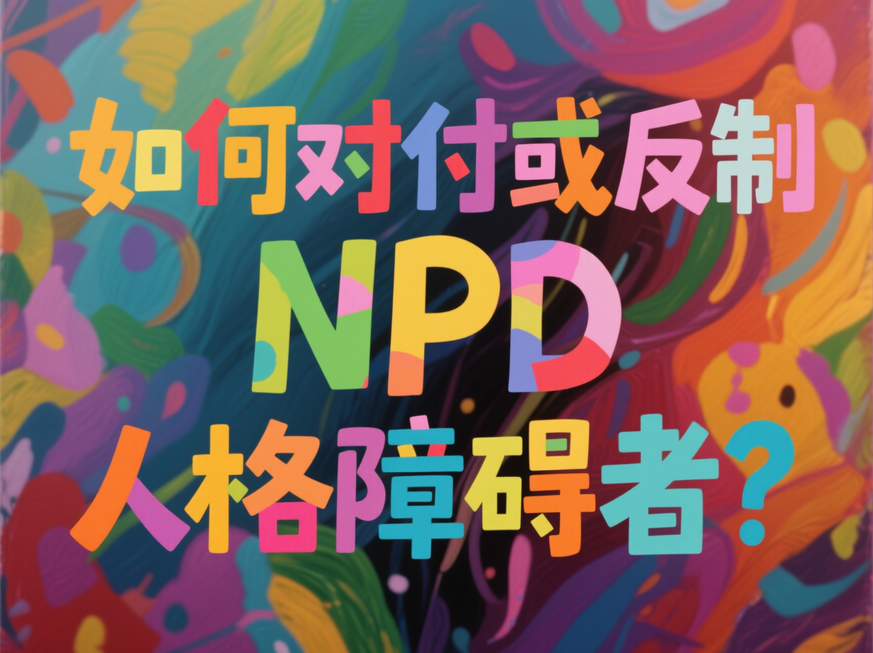 如何对付或反制NPD人格障碍者？
