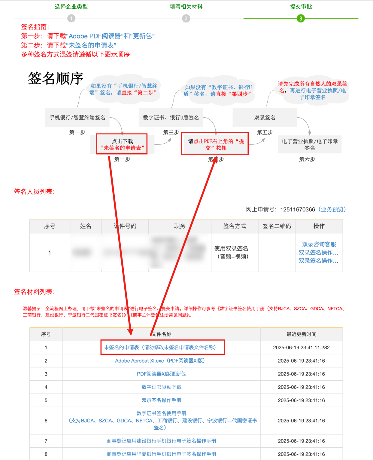 签名流程步骤