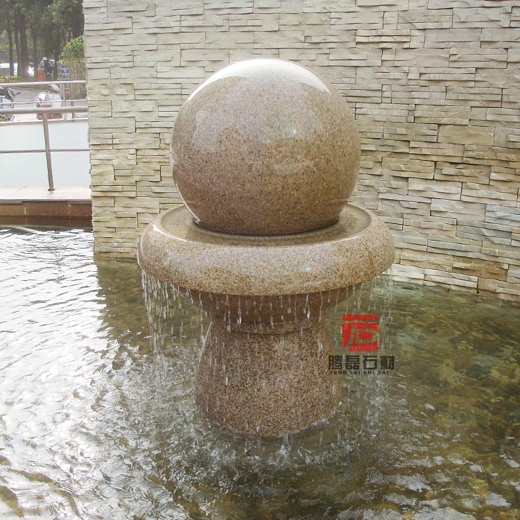 石雕风水球喷泉:艺术与风水的完美结合