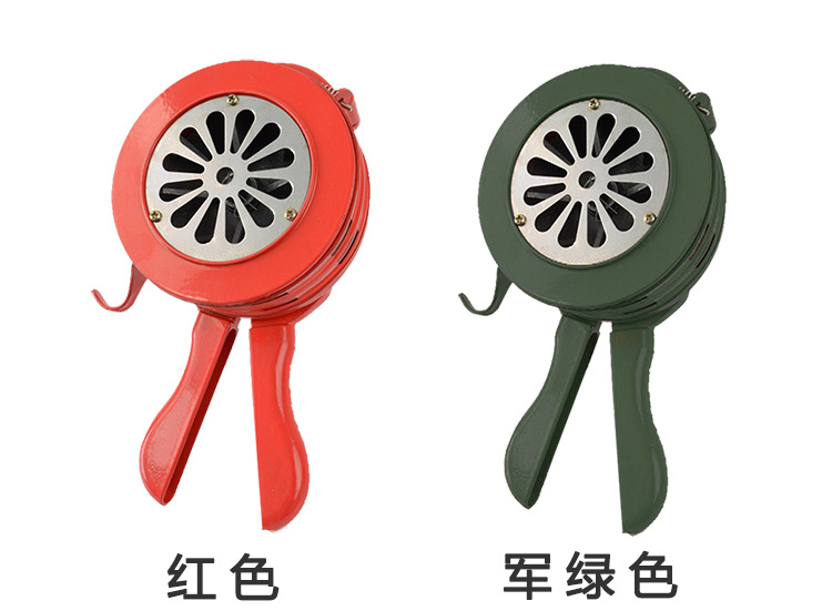 国债森林消防手摇报警器铝合金材质蜂鸣警报器便携式警报器