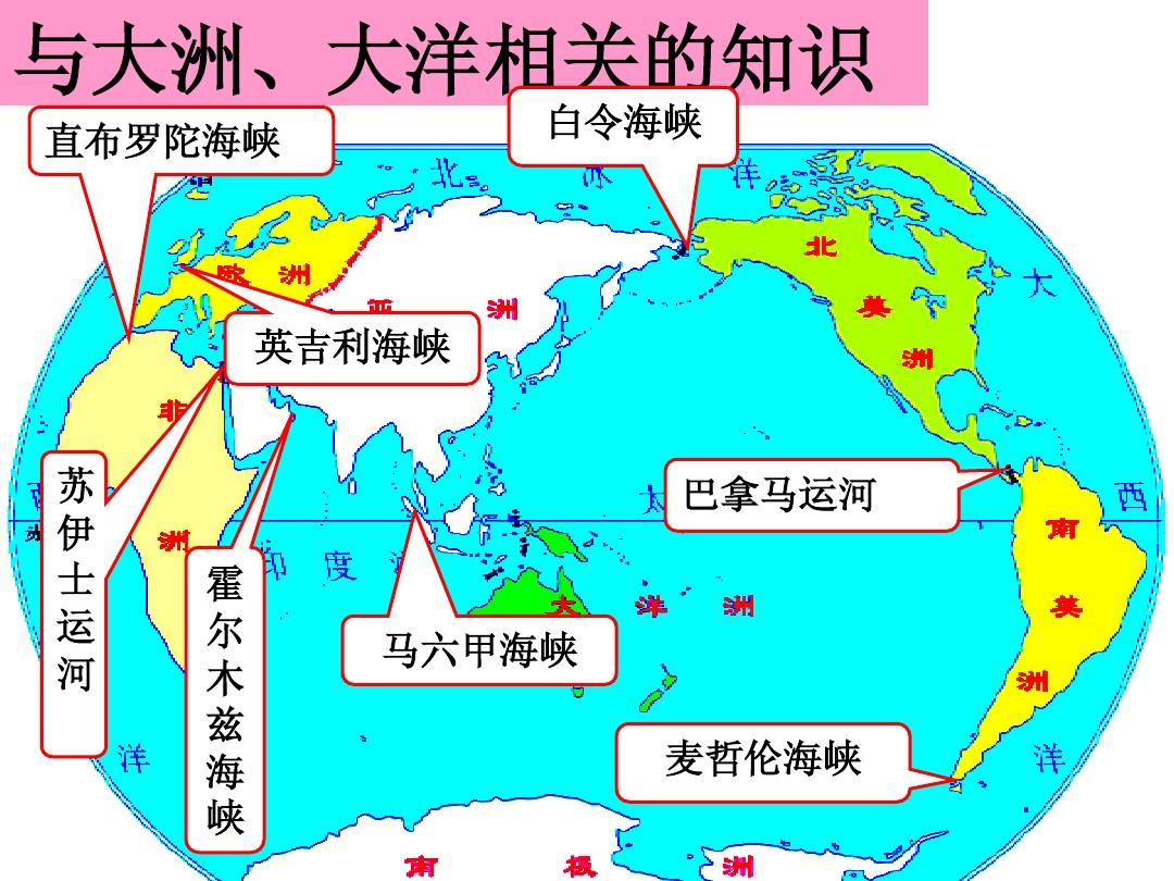 七大洲四大洋简图手绘图片