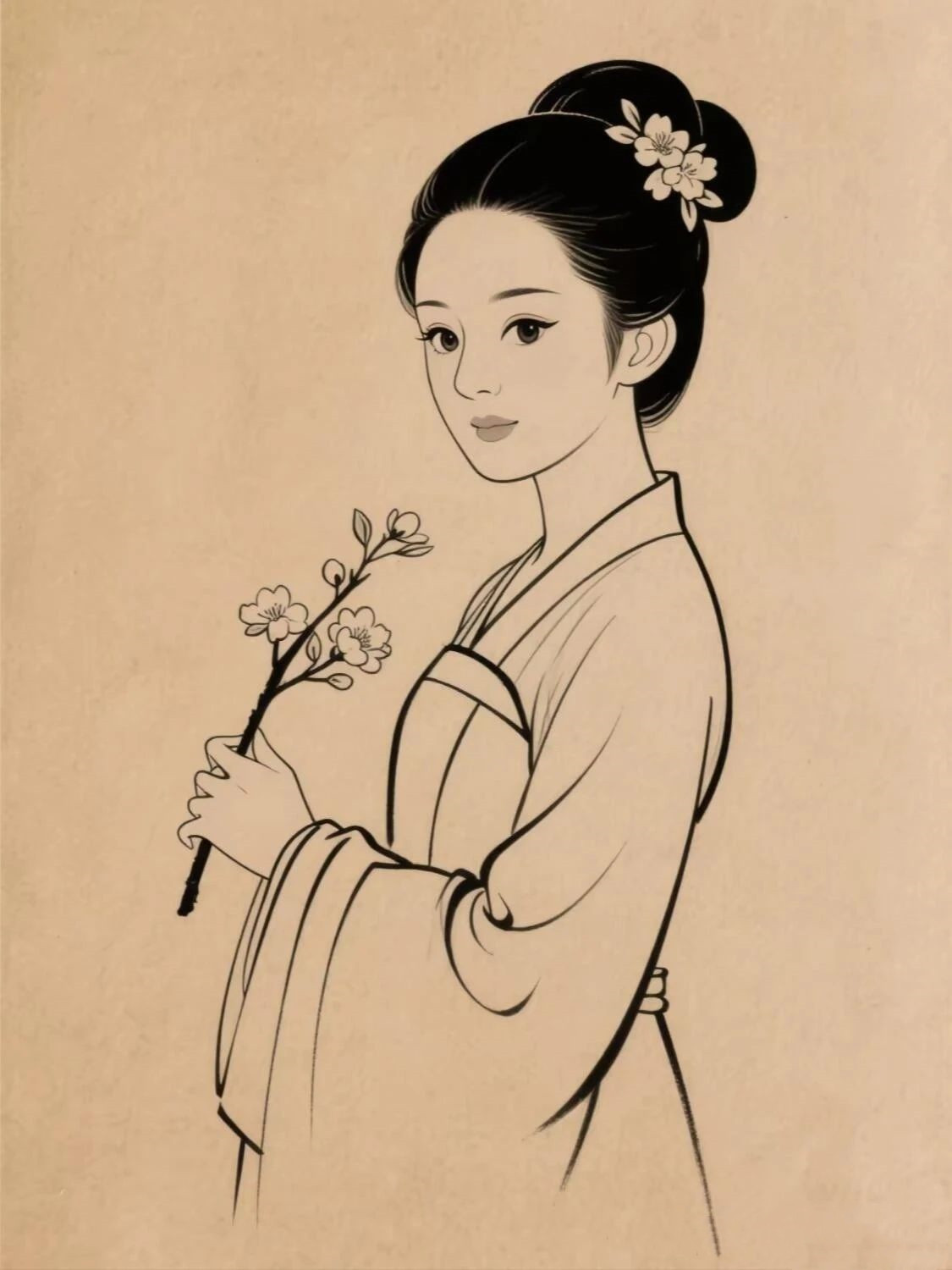 公主简笔画古风仙气怎么画