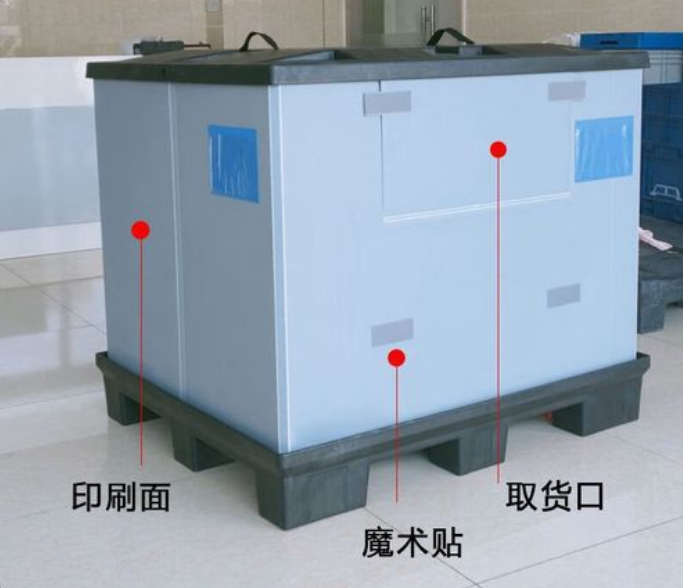 塑料围板箱图片