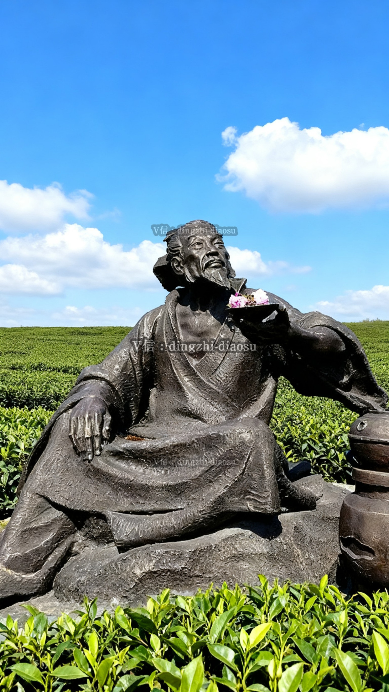 匠心打造茶圣陆羽雕塑:传承文化,点亮多元空间