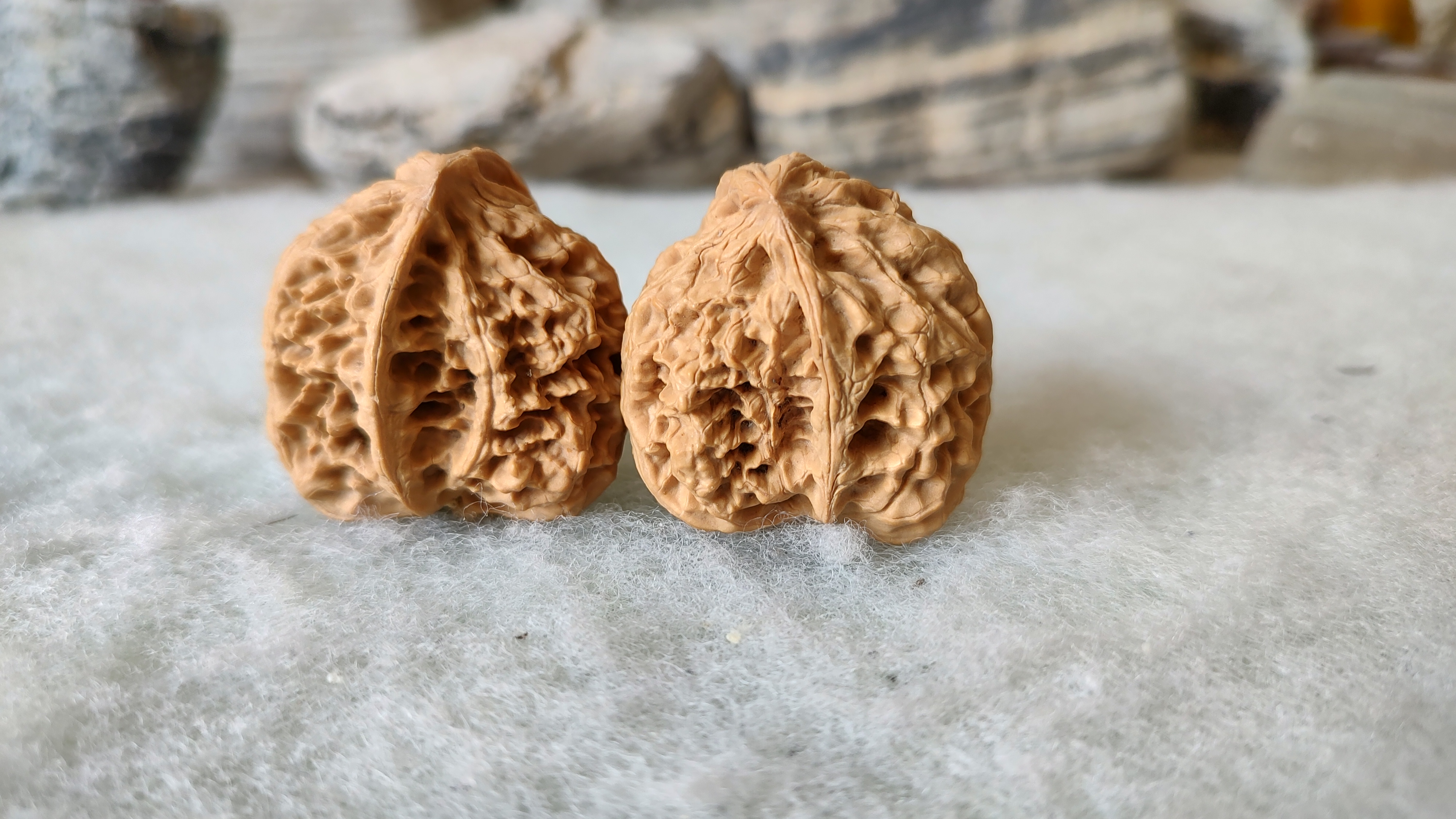 风氏文玩收藏馆:麻核桃半壁单只——2024异形第三季