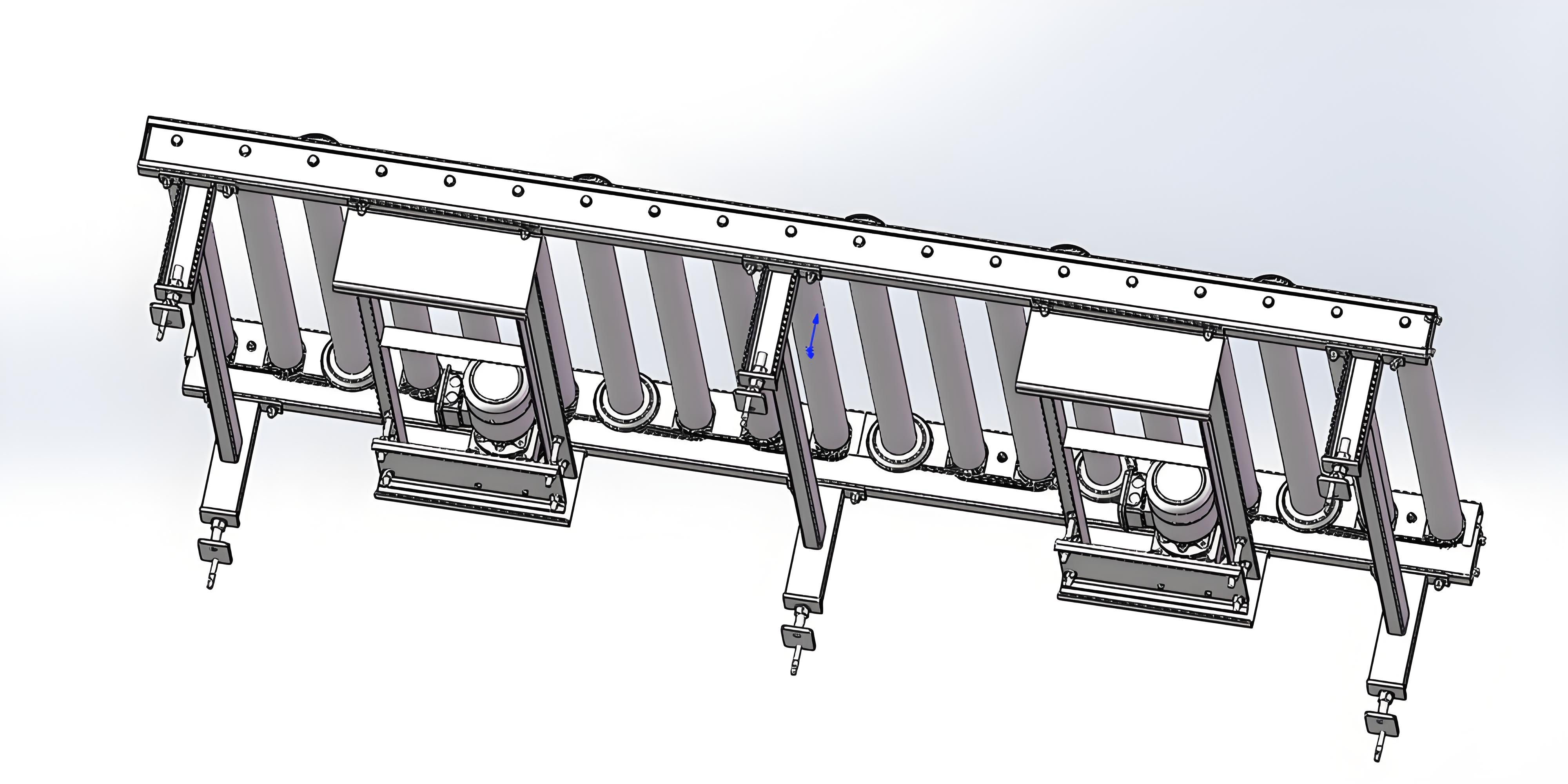 滚筒输送机结构图以及对其应用优势的介绍