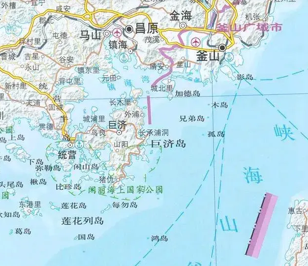 地理科普:韩国南端的巨济岛