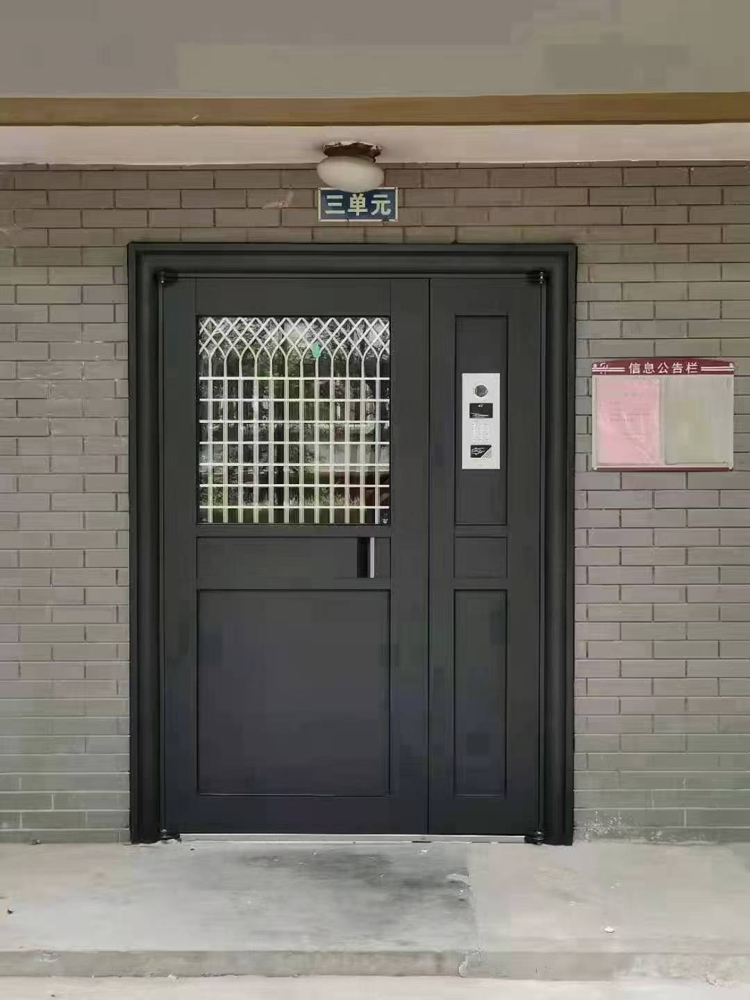 不锈钢单元门工程