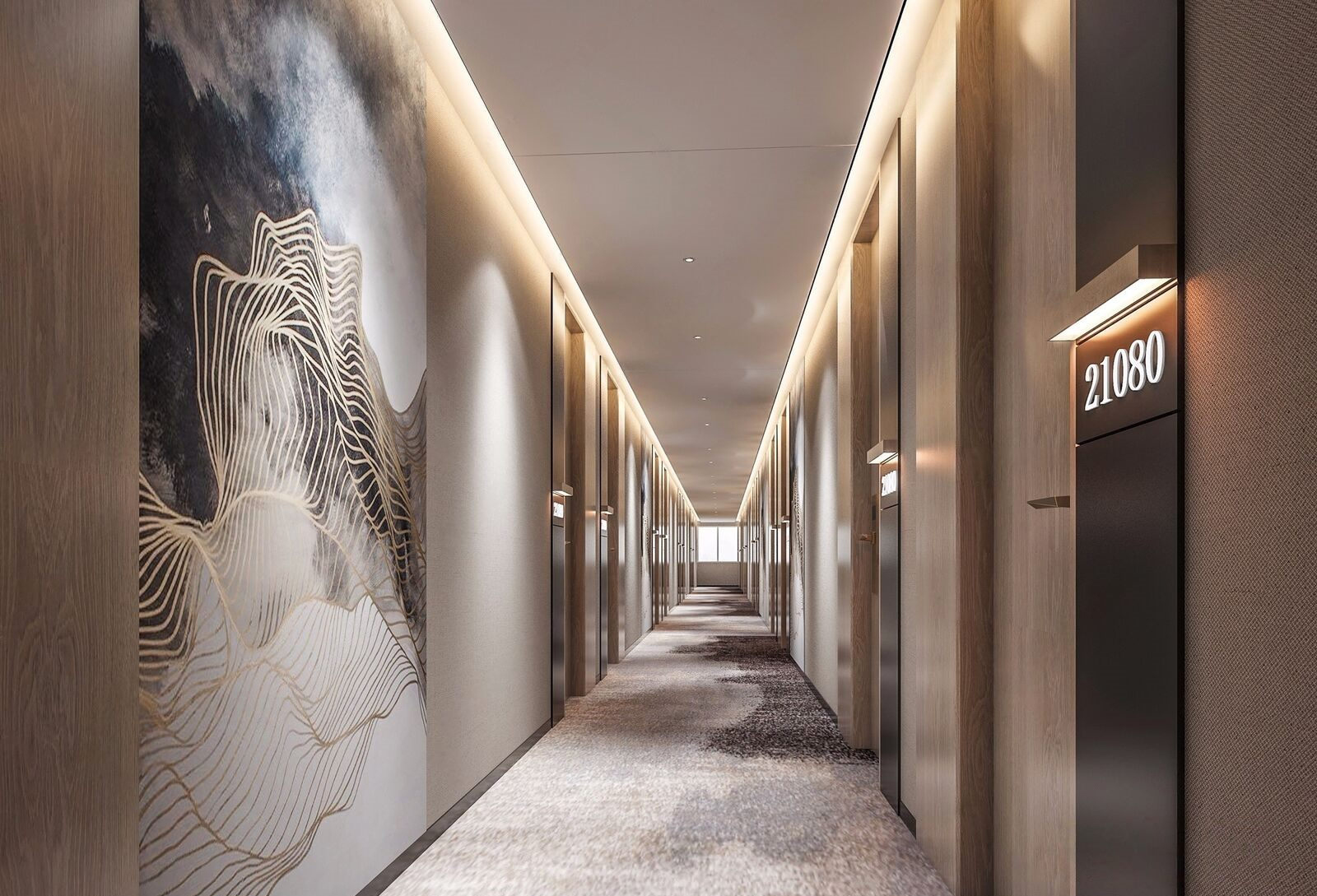 合肥酒店装修施工,如何选择酒店过道走廊地毯