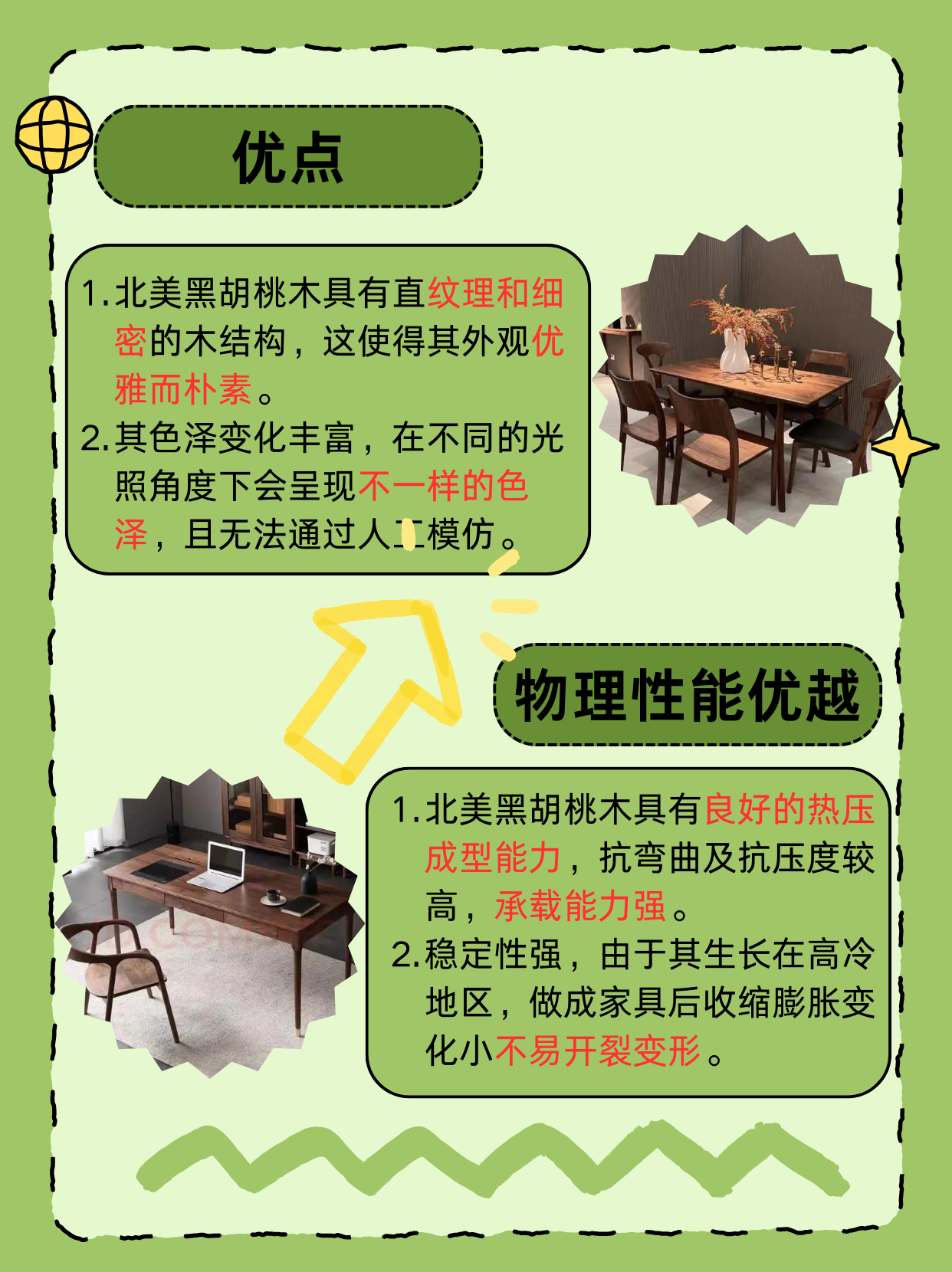 北美黑胡桃木家具的优缺点