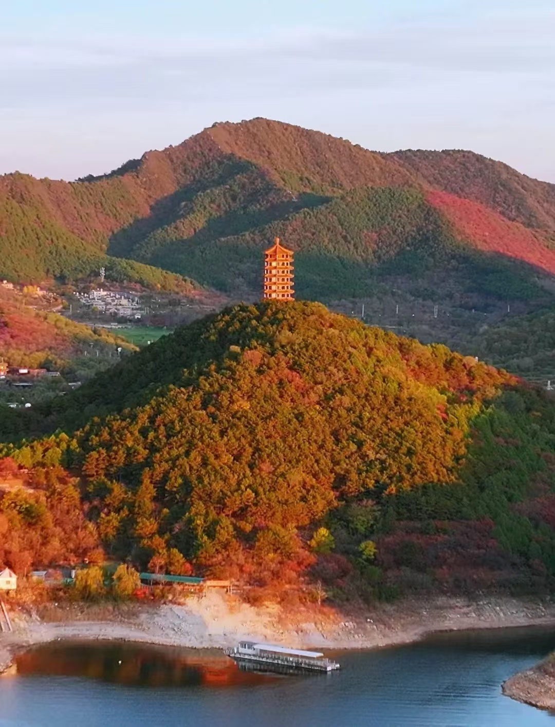 金海湖红叶节开幕图片