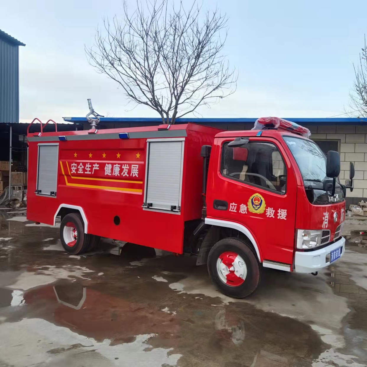 河南厂区消防车守护安全生产的硬核力量