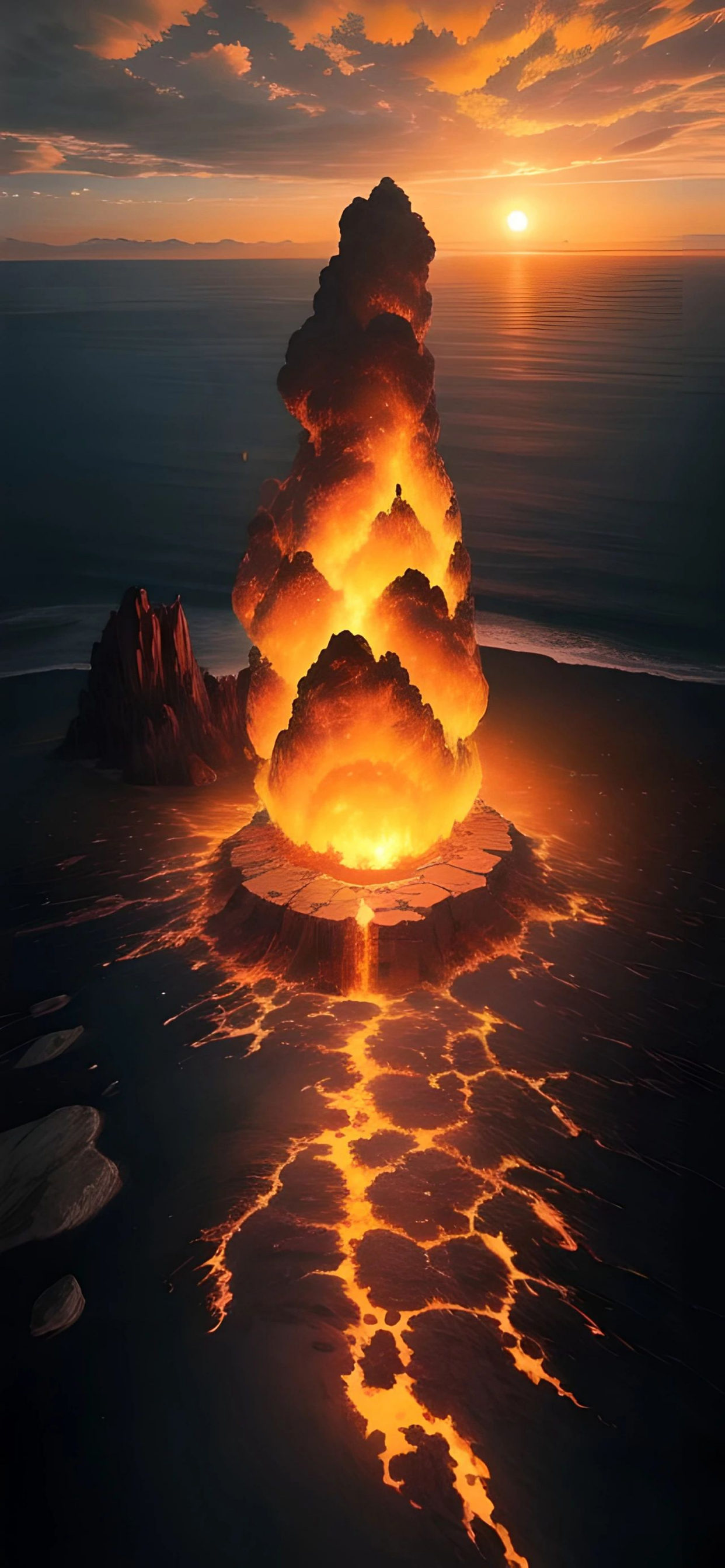 ios高级感精美一线火山手机壁纸×9