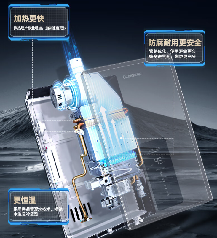 长虹热水器排污口图解图片