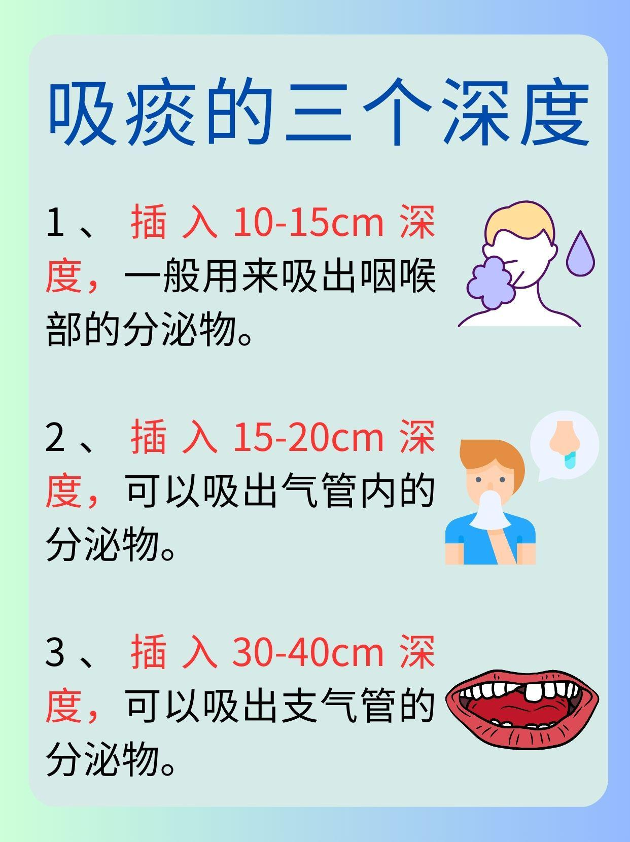 掌握吸痰的三个深度与六个指征,科学护理更高效