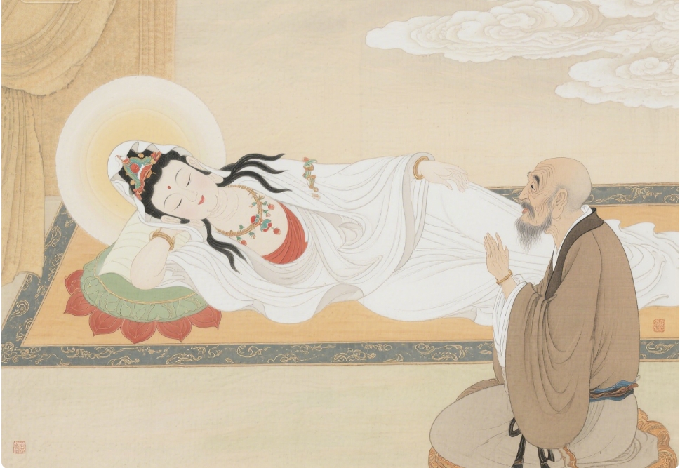 虚构:观音菩萨开示:睡觉头朝西为何不好?这四种因果有多严重?