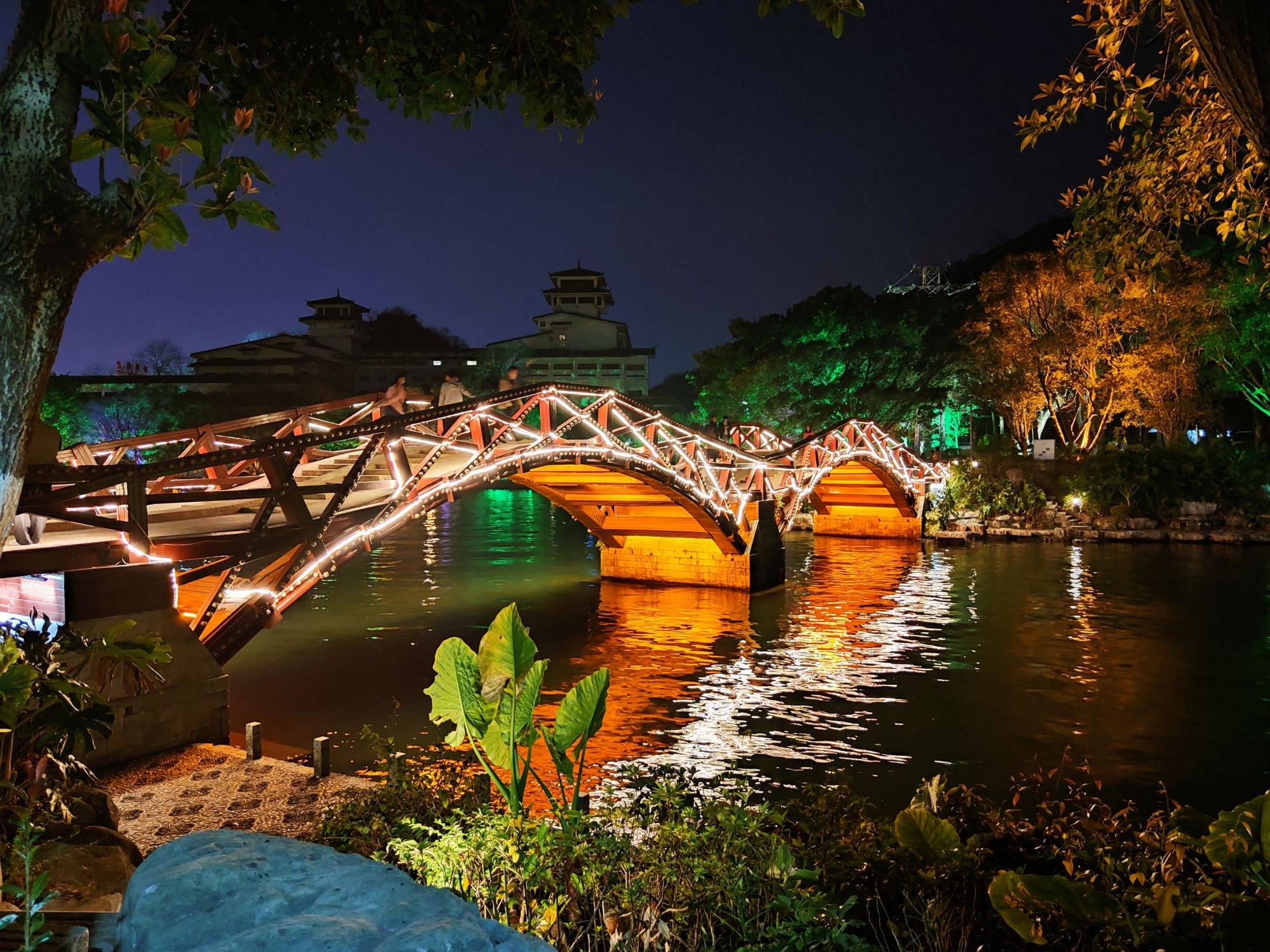 两江四湖夜景图片图片