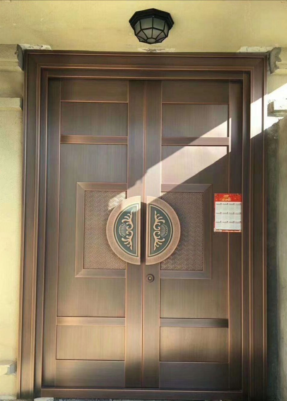 天津铜门,别墅大门,别墅入户铜门安装厂家